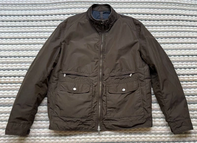 CHAQUETA DE LUJO DE DISEÑO EXCLUSIVO MASSIMO DUTTI CON CREMALLERA PERSONALIZADA Y DETALLE DE RIBETE Foto 1 de 4