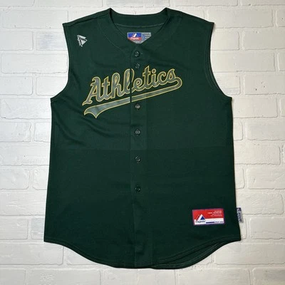 Oakland A's Majestic Mens XL Jersey Sleeveless - Image 1 of 4