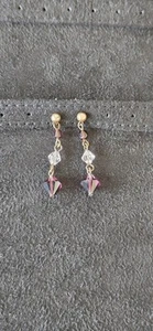 Ladies Earrings, Virgin Vie At Home, Amethyst & Opal Colour Drop Earrings - Picture 1 of 13