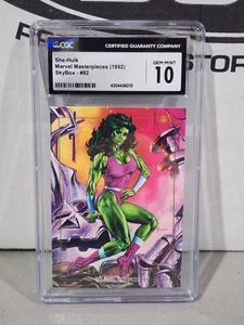 1992 Marvel Masterpieces She-Hulk CGC 10 Gem Mint - Bild 1 von 2