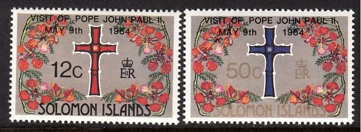 ВИЗИТ ПАПЫ ДЖОНА ПАВЛА II СОЛОМОНОВЫ ОСТРОВА 1984 - Изображение 1 из 1