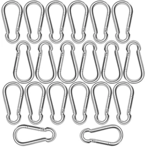 M5 1,97 Pollici Moschettone Clip in Acciaio Inox, Ganci a Molla-Snap, per 20PCS  - Foto 1 di 5