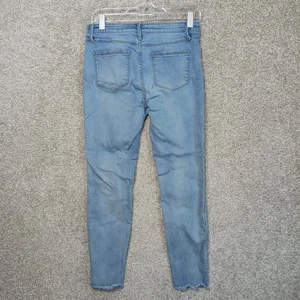 Pantalones de mezclilla Buffalo David Bitton para mujer 4 27 Jess Rip Repair tiro medio ajustados dobladillo crudo - Imagen 1 de 9