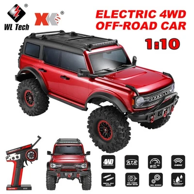 Wltoys 1:10 Rc Climbing Car 104020 4wd 2.4g 3ch Receiver 100m 3000mah Off-road - Bild 1 von 4