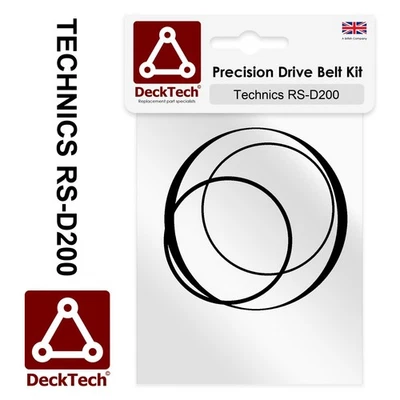 Correas de repuesto DeckTech para Technics Cassette Deck RS-D200 RSD200 RS D200 - Imagen 1 de 3