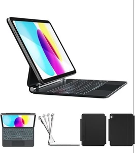 Für iPad 11. (A16, 2025) / 10. Generation Hülle mit Tastatur, Open Box Neu - Bild 1 von 7
