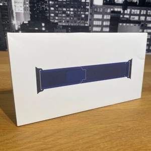 🟢 Apple Watch Ultra Strap 49mm Niebieska pętla szlakowa S/M Czarna tytanowa wykończenie zapieczętowana - Zdjęcie 1 z 21