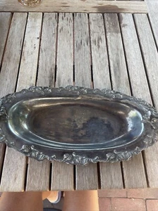 Vintage - OLD  Serving Tray 12” Quadruple Plate New York - Picture 1 of 9