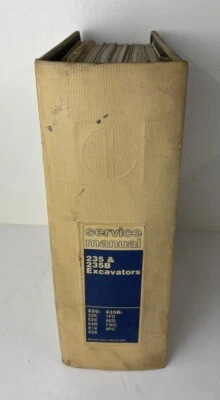 Guía de servicio de taller de reparación de excavadora de orugas CAT Caterpillar 235 235B Foto 1 de 4