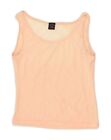PAUL & SHARK Womens Vest Top UK 10 Small Orange Cotton UE14