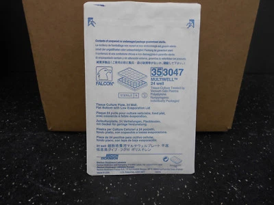 LOTE DE 21 PLACAS DE 24 POZOS MULTIWELL™ ESTÉRILES BD FALCON 353047 Foto 1 de 4