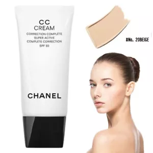 CC Cream Shade 20 Beige Chanel Super Active Correzione Completa SPF50 1 fl oz - Foto 1 di 9