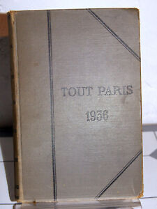 Tout-Paris Annuaire société parisienne La Fare 1936 52e année who's who