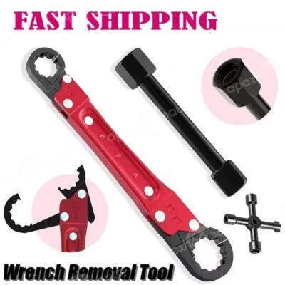 Adjustable Plumbing Tool Set RED Angle Stop Wrench Kit for Faucet, Sink, Toilet - Image 1 of 4
