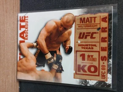 Matt Serra Georges St Pierre UKO-21 2013 Topps UFC Knockout Ultimate Knockout - Image 1 of 2