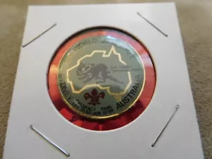 DH SCOUT 1988 16o World Jamboree Subcamp 1 Sombrero Pin Tasmania Devil Souvenir WJ - Imagen 1 de 4