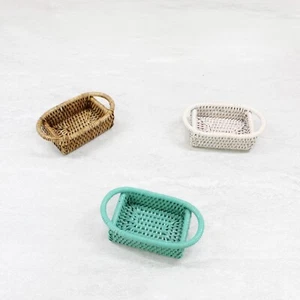 NEW Eco Handcraft Tight Woven Rattan Salt and Pepper Tray - Picture 1 of 6