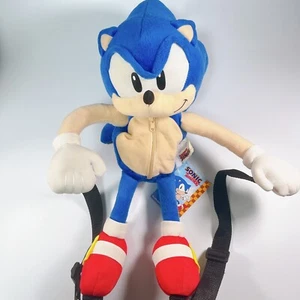 Sonic Der Igel SEGA Plüsch Rucksack Tasche Mit Etikett - Bild 1 von 23
