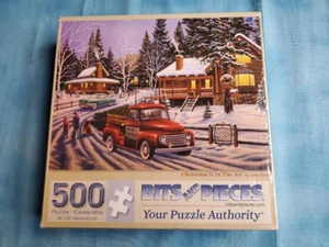 500 Bits and Pieces Geno Peoples Art Puzzle "Christmas Is In the Air" 18" x 24" - Picture 1 of 1