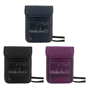 Bandolera antirrobo bolsa de documentos teléfono billetera soporte para pasaporte - Imagen 1 de 11