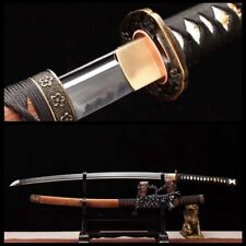 Handmade Japanese officer saber Samurai Katana Sword Full Tang Tachi Very Sharp.