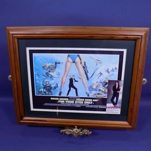 James Bond 007 " For Your Eyes Only " Wooden Framed Movie Poster - Picture 1 of 9
