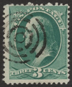 Scott #207 1881-82 Segmented Target Cancel MSP10-44 - Picture 1 of 1