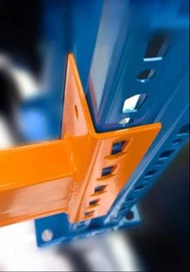 8,5 lfm  Palettenregal, Schwerlastregal, 4 m hoch, 4 Rahmen, 18 Traversen, 2t/Eb - Bild 1 von 9