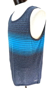 Tony Hawk Next Level Herren L Performance Tank SKATER blau/türkis gestreift EUC * - Bild 1 von 7