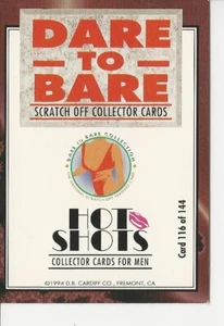 HOT SHOTS DARE TO BARE COLLECTION~BELINDA~116~OF~144~1994~SCRATCH OFF~GET IT NOW - Picture 1 of 4