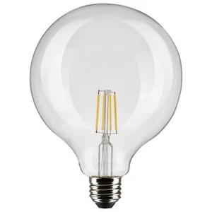 Satco S21252 LED Filament Globe Bulb 120V 6W 60W G40 Medium E26 2700K Warm White - Picture 1 of 10