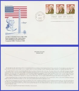USA3 #2149 Pl #1112 U/A ARTMASTER FDC PNC3 George Washington & Monument - Imagen 1 de 1