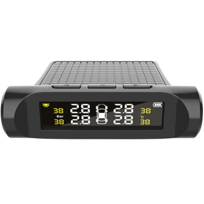 4 External Sensor Car TPMS Tire Pressure Temp Monitor System LCD Digital Display - Image 1 of 4