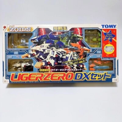 Juego TOMY ZOIDS KZ-01DX LIGER ZERODX con unidad Schneider Jager Panzer unidad sin usar❤️ Foto 1 de 4