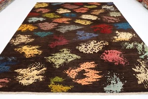 8 x 10 ft Oriental Art Tribal Area Rug Afghan Hand Knotted Wool Living Room Rug - Picture 1 of 11