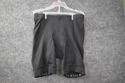 Pantalones Cortos Acolchados de Ciclismo Grandes Negros Elastizados Bicicleta de Montaña Ciclismo 8" Entrepierna Hombres Foto 1 de 4