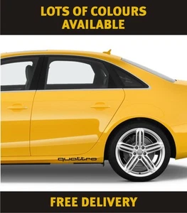 2 x ANILLOS DE VINILO AUDI QUATTRO COCHE CALCOMANÍAS GRÁFICAS LOGOTIPO - Imagen 1 de 3
