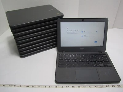Lot of 10 Acer Chromebook Laptop Computers 11.6" 16GB 4GB RAM Intel Celeron B - Image 1 of 4