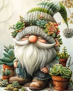 Stamped Cross Stitch Kits - Succulents Needlepoint Counted Cross Stitch Kits - Picture 1 of 9