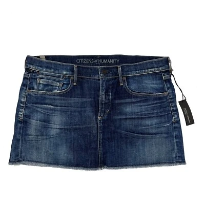 Citizens of Humanity COH Daria Mini Jean Denim Falda Corta Mujer 29 Nuevo Con Etiquetas Foto 1 de 4