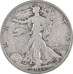 1935 Walking Liberty 90% Silver US Half Dollar *241