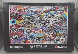 NEW Razor USA 20 Years Celebration 1000 Piece Puzzle 27"x19" JHG Grovely England - Picture 1 of 3