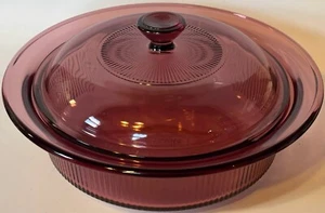 Arándano Corning Ware/Pyrex Visions 1 qt. Cazuela con tapa V-31-B sin astillas - Imagen 1 de 8