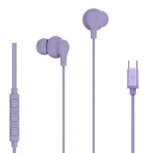 USB-C STEREO WIRED EARPHONE VIOLET - Foto 1 di 1