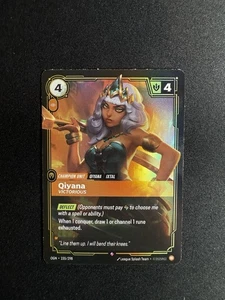 Tarjeta League of Legends Riftbound - Qiyana Victorious 155/298 Tcg - Imagen 1 de 2