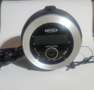Jensen LED Projector Alarm Clock AM FM Radio JCR-225 - Black- Retro - Picture 1 of 5