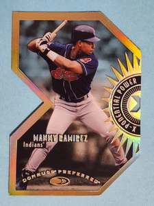 1997 Donruss Preferred X-Ponential Power Manny Ramirez Cleveland #1A 191/3000 ⚾ - Picture 1 of 2