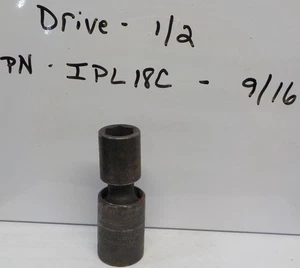 Snap On IPL18C - 9/16, Standard 6Pt., 1/2”Dr., Impact Universal Swivel Socket - Bild 1 von 9