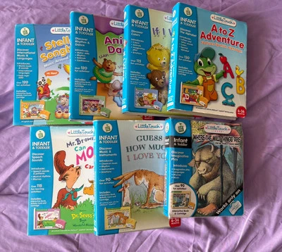7 Leap Frog Little Touch Library Toddler Books & Cartridges - Image 1 of 4