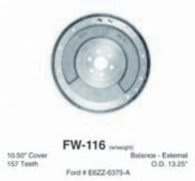 Volante embrague Pioneer FW-116 para Ford Mercury Capri LTD Mustang 82-95 Foto 1 de 4